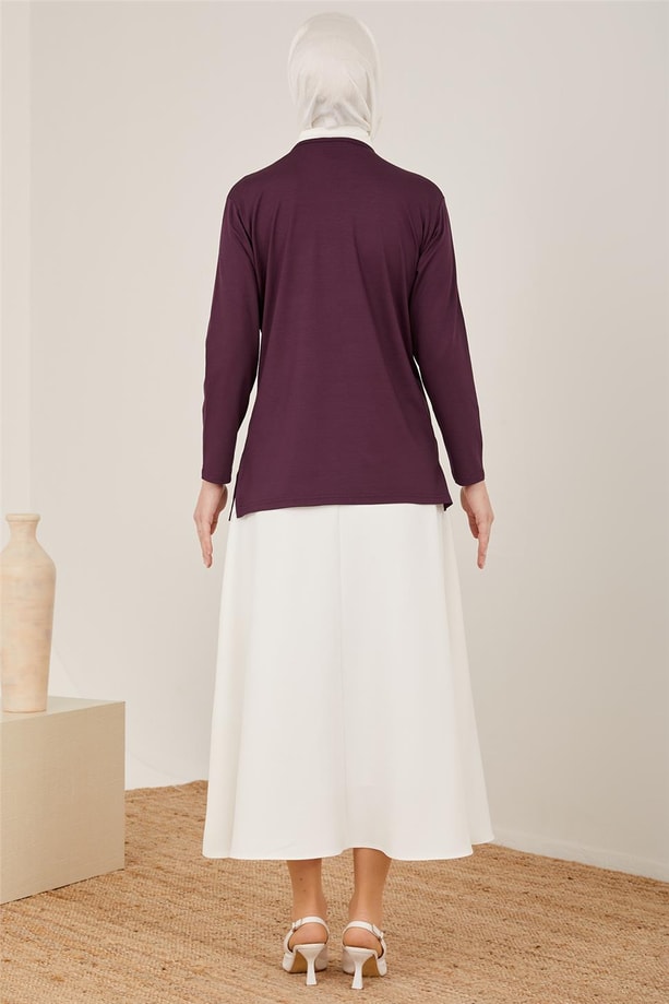 Armine Penye 23YD9019 Mürdüm