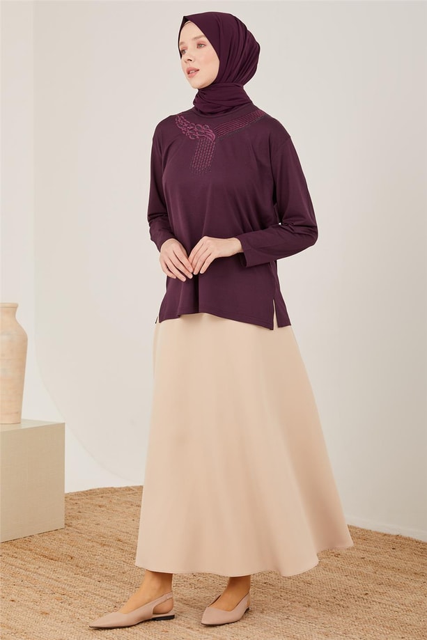 Armine Penye 23YD9023 Mürdüm