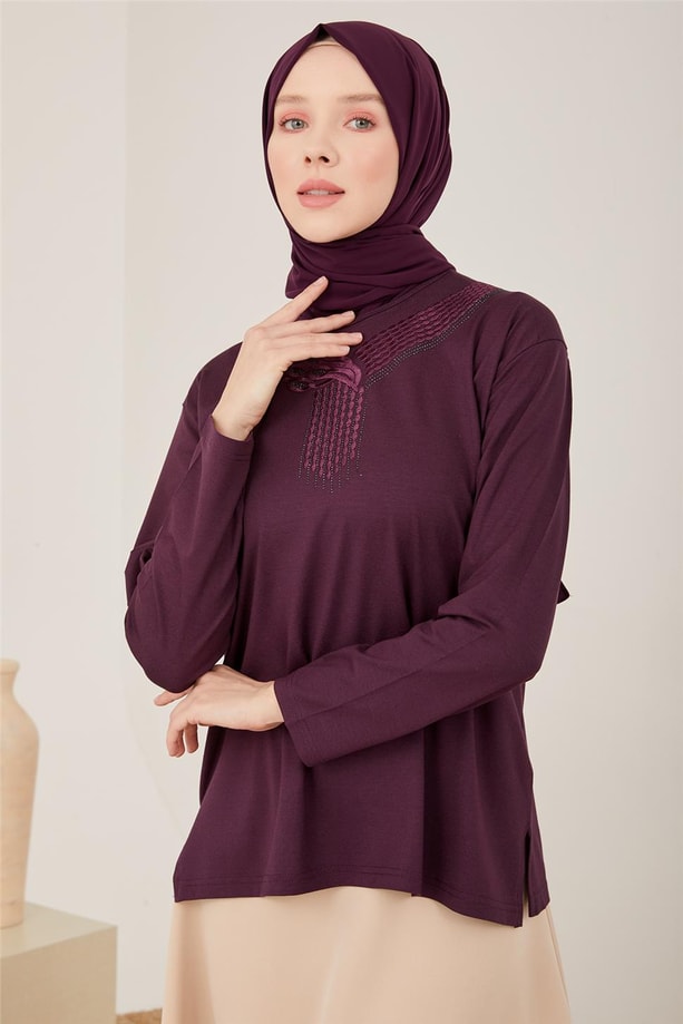 Armine Penye 23YD9023 Mürdüm