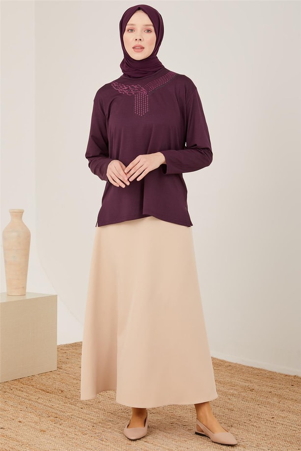 Armine Penye 23YD9023 Mürdüm