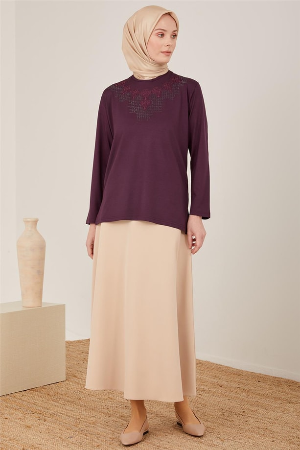 Armine Penye 23YD9030 Mürdüm