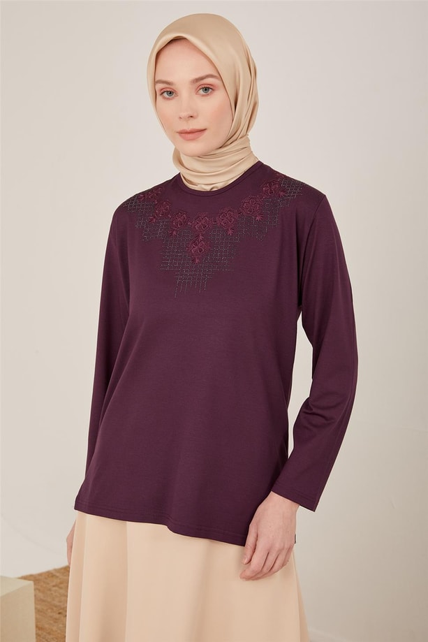 Armine Penye 23YD9030 Mürdüm