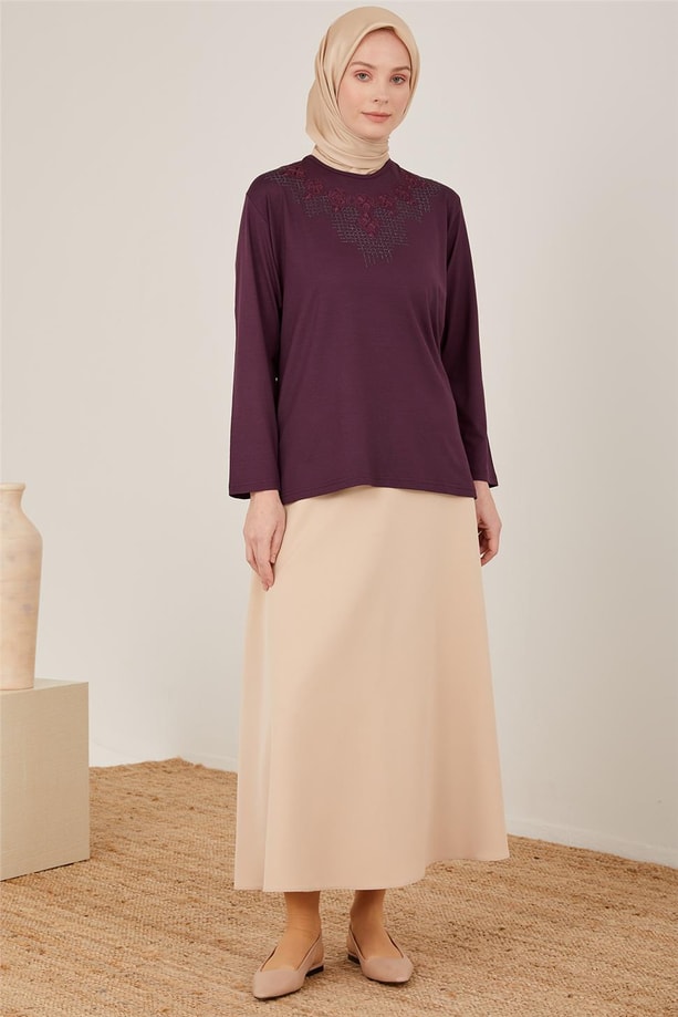 Armine Penye 23YD9030 Mürdüm