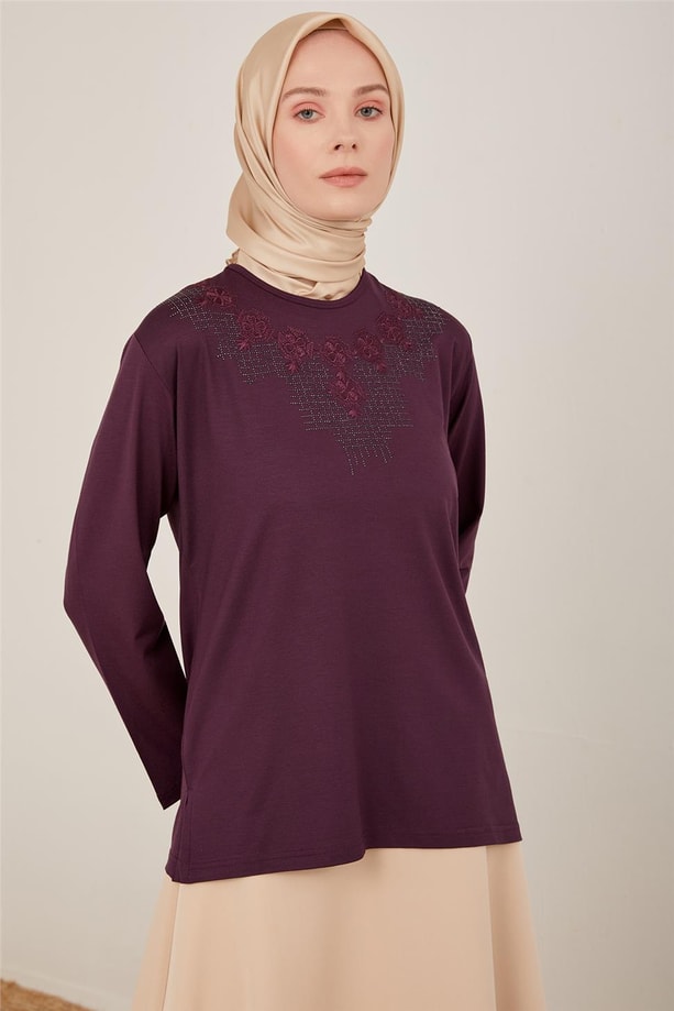 Armine Penye 23YD9030 Mürdüm