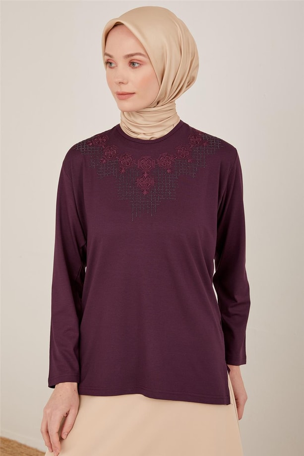 Armine Penye 23YD9030 Mürdüm