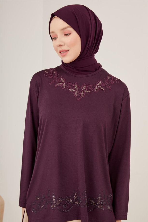 Armine Penye 23YD9042 Mürdüm