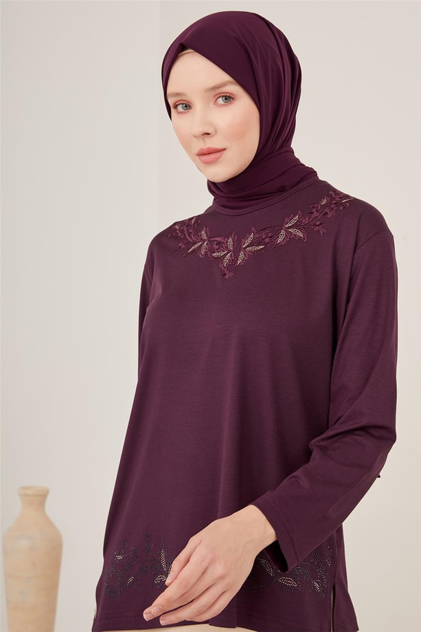Armine Penye 23YD9042 Mürdüm