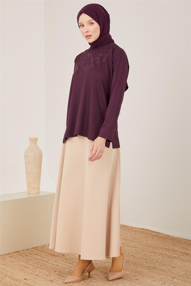 Armine Penye 23YD9049 Mürdüm