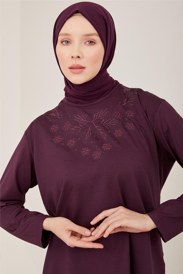Armine Penye 23YD9049 Mürdüm