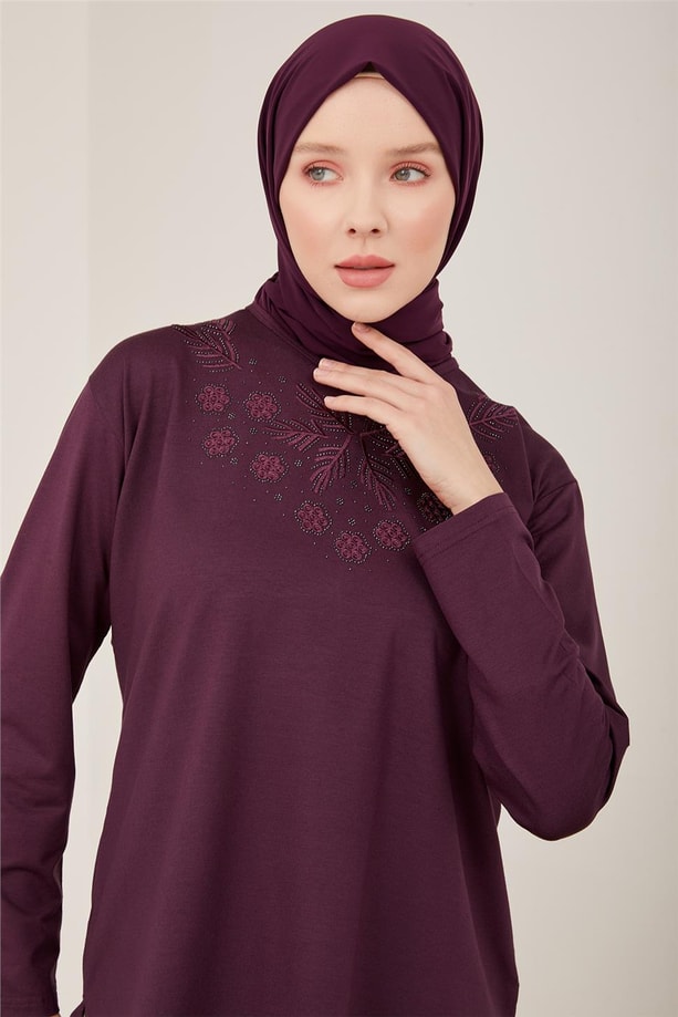 Armine Penye 23YD9049 Mürdüm