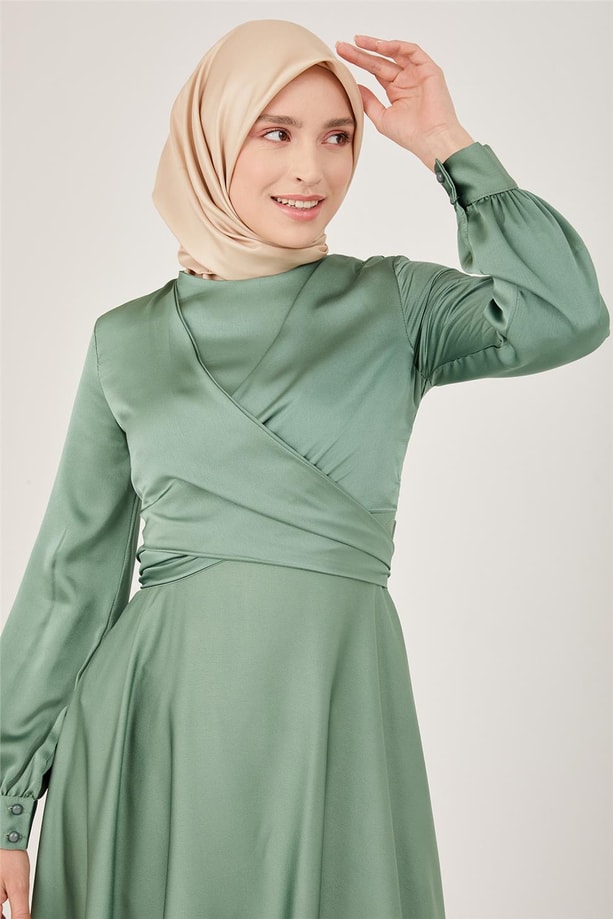 Armine Abiye Elbise 23YD9101 Çağla