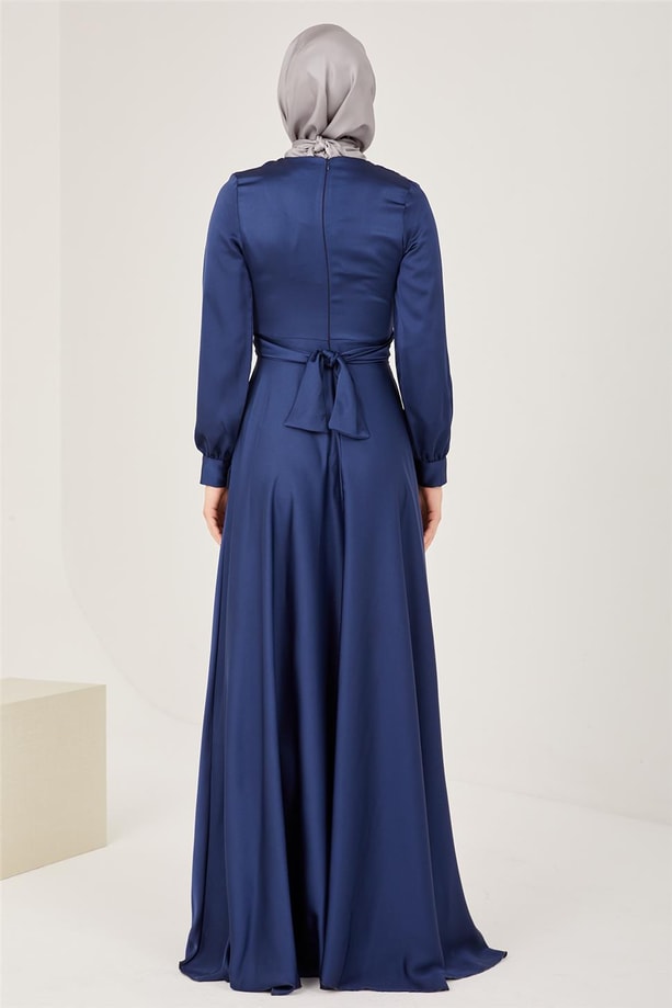 Armine Abiye Elbise 23YD9101 Lacivert