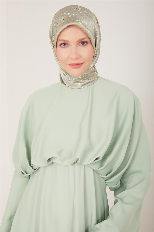 Armine Belinden Dökümlü Şık Elbise 23Y9601 Mint