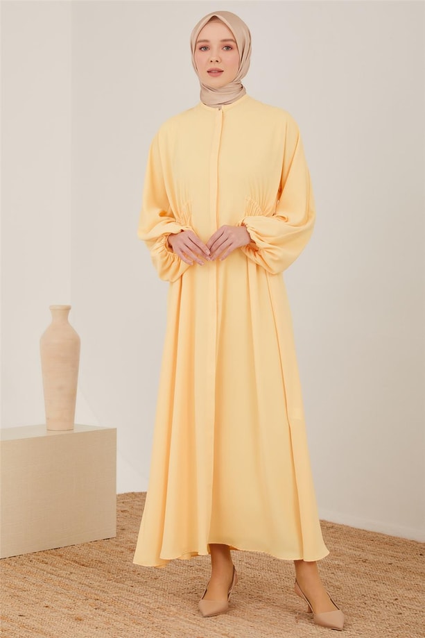 Armine Beli Tünelli Elbise 23Y9639 Kavun