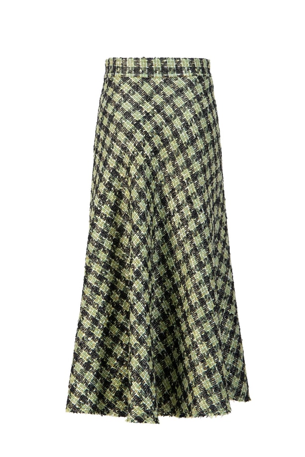 Armine Simli Tüvit Etek 24K1722 Yeşil