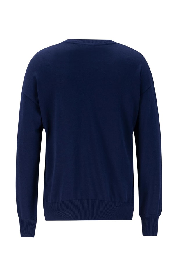 Armine Aller Detaylı Triko Kazak 24KD2005 Lacivert