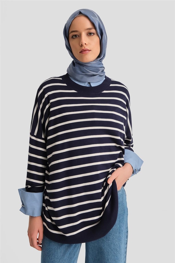 Armine Tunik 24KD2007 Lacivert