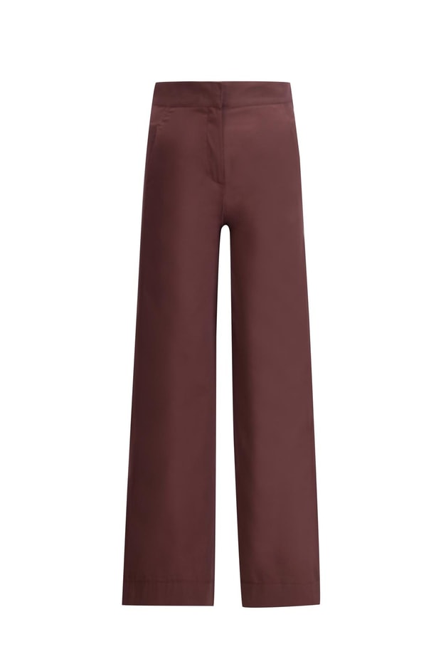 Armine Kemeri Tokalı Pantolon 24K2711 Kızıl Kahve