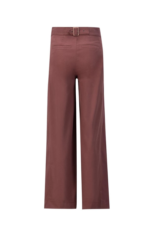 Armine Kemeri Tokalı Pantolon 24K2711 Kızıl Kahve