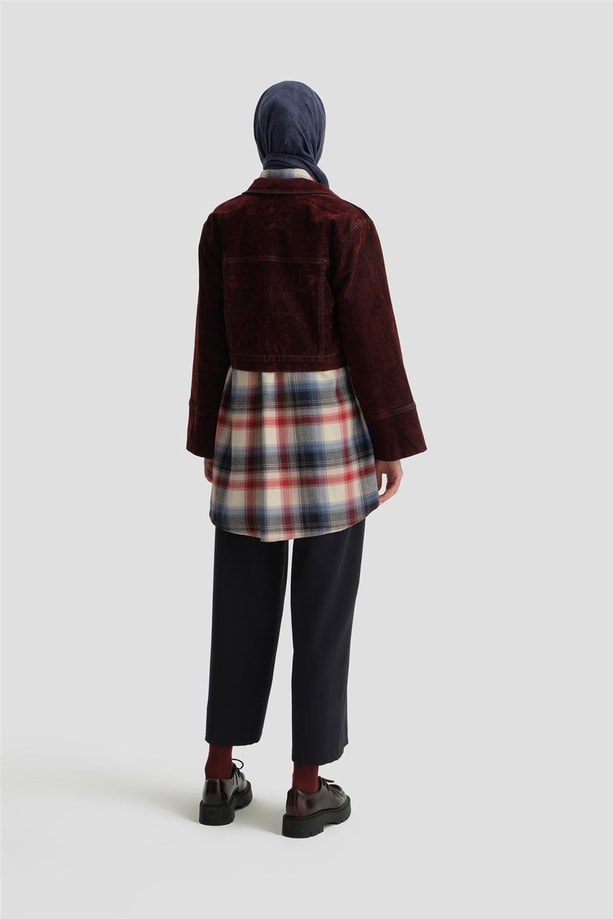 Armine Beli Apoletli Palazzo Pantolon 24KH2722 Lacivert