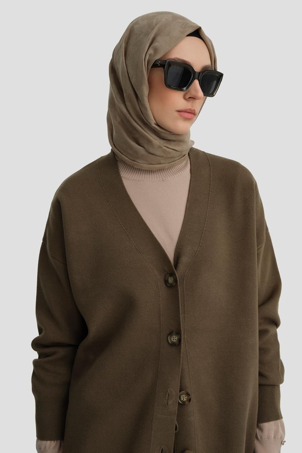 Armine Triko Hırkalı Takım 24KD2808 Haki