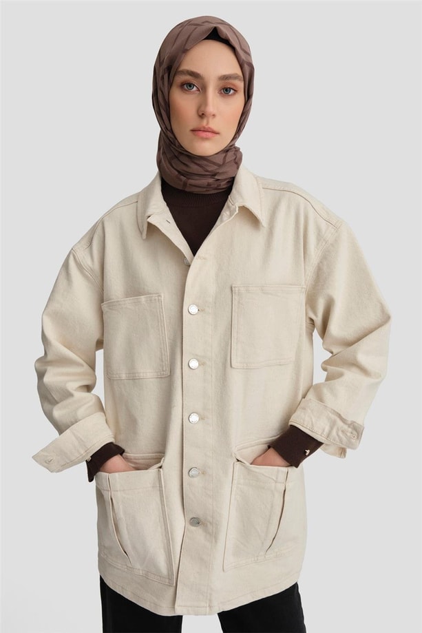 Armine Ceket 24KD3403 Bej