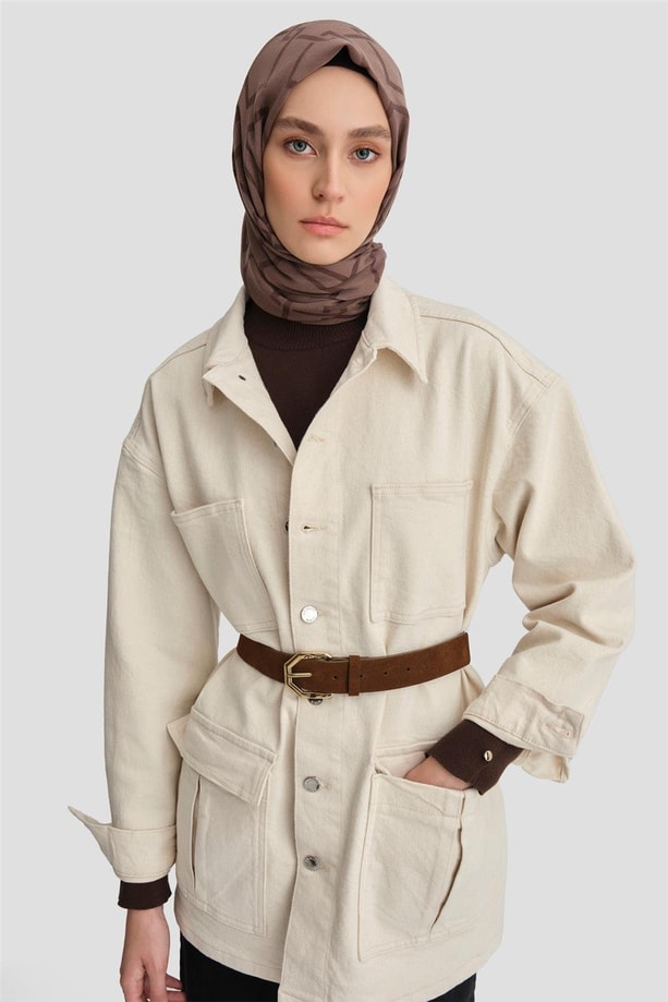 Armine Ceket 24KD3403 Bej