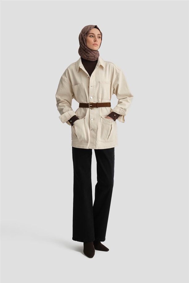 Armine Ceket 24KD3403 Bej