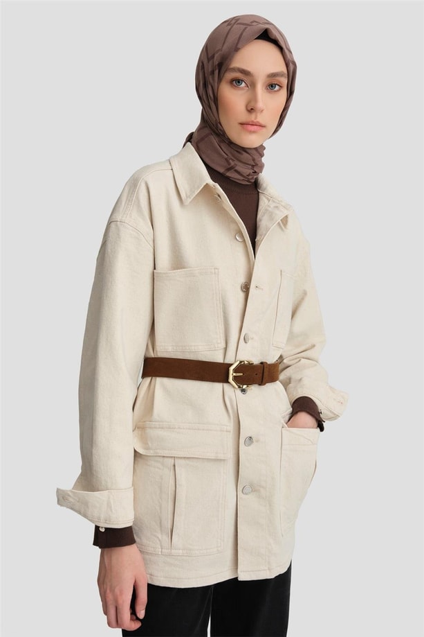 Armine Ceket 24KD3403 Bej