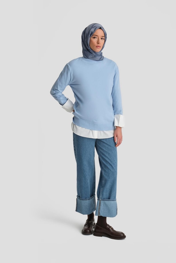 Armine Pantolon 24KD3410 Açık Mavi