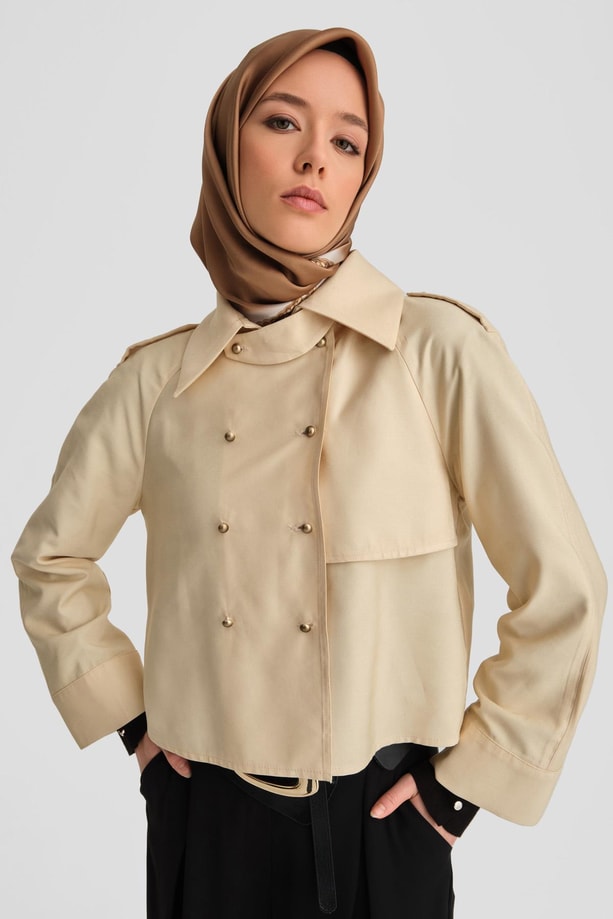 Armine Trench Ceket 24K3604 Aytaşı