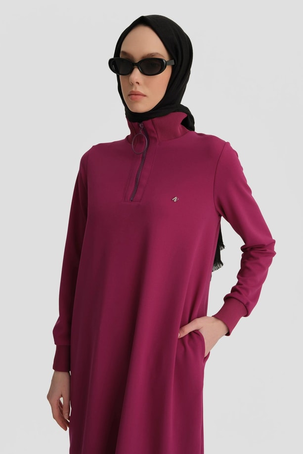 Armine Sweat Tunik ORTD412 Fuşya