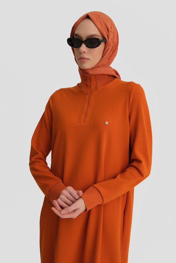 Armine Sweat Tunik ORTD412 Oranj