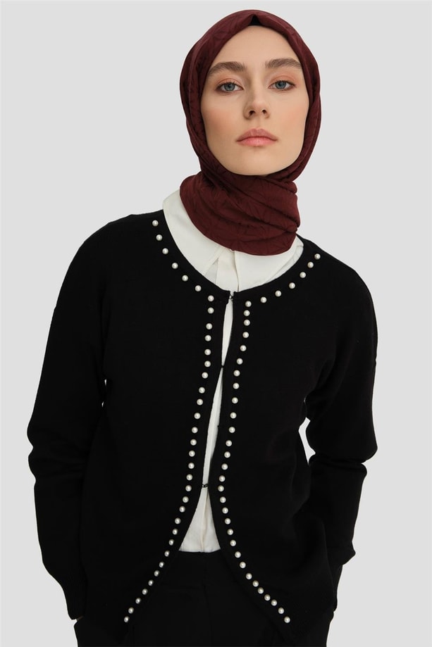 Armine Hırka 24KD4202 Siyah