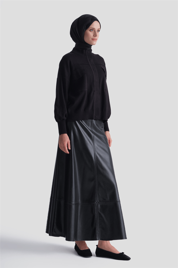 Armine Hırka 25KD4206 Siyah