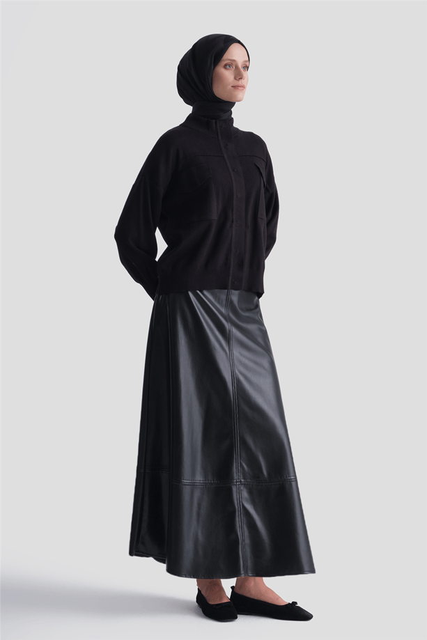 Armine Hırka 25KD4206 Siyah
