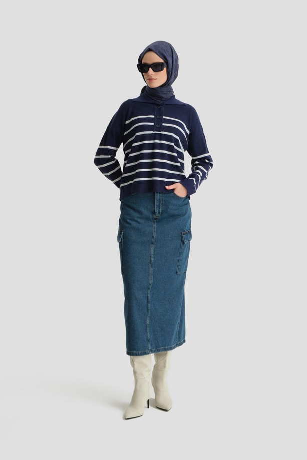 Armine Kazak 24KD4208 Lacivert