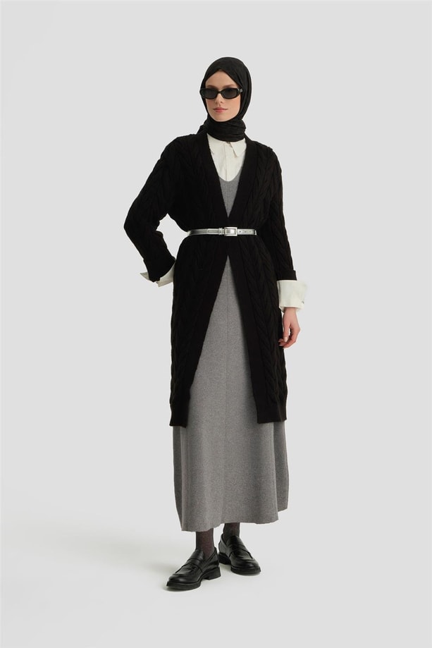 Armine Hırka 24KD4209 Siyah