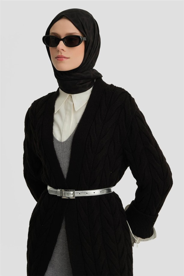 Armine Hırka 24KD4209 Siyah