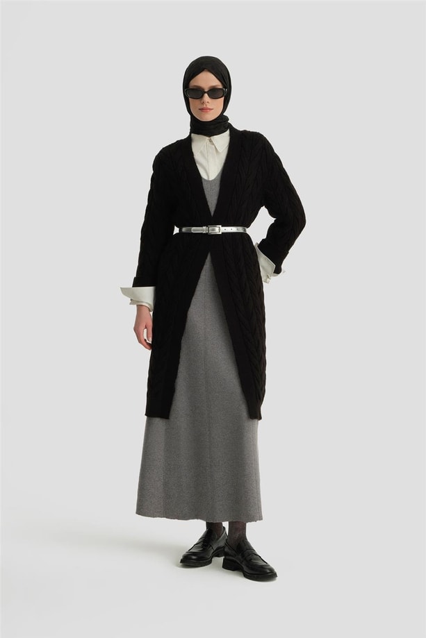 Armine Hırka 24KD4209 Siyah