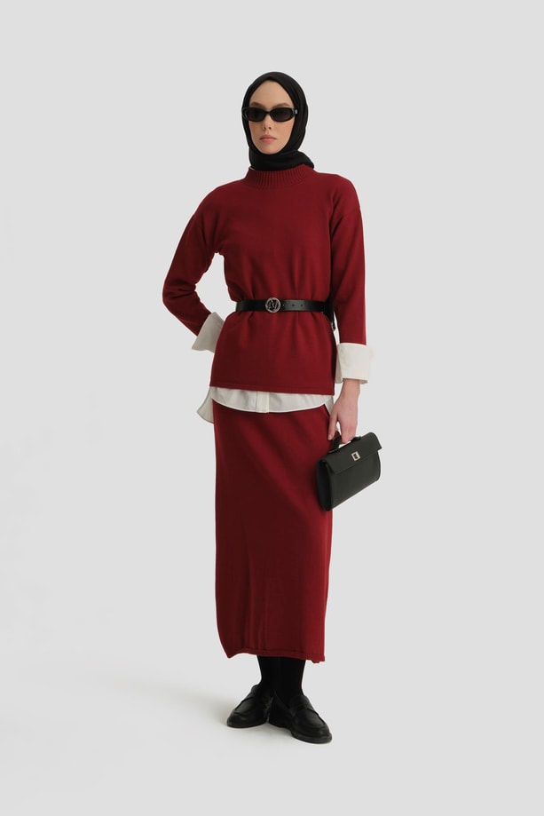 Armine Basic Triko Takım 24KD4222 BORDO
