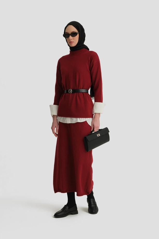 Armine Basic Triko Takım 24KD4222 BORDO