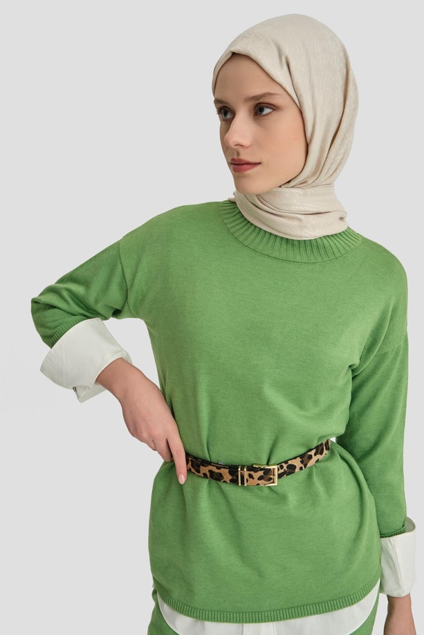 Armine Etkeli Takım 24KD4222 Su Yeşil