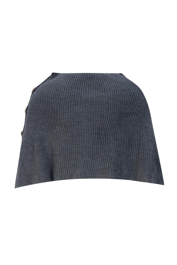 Armine Triko Pelerin 24KD4224 Antrasit