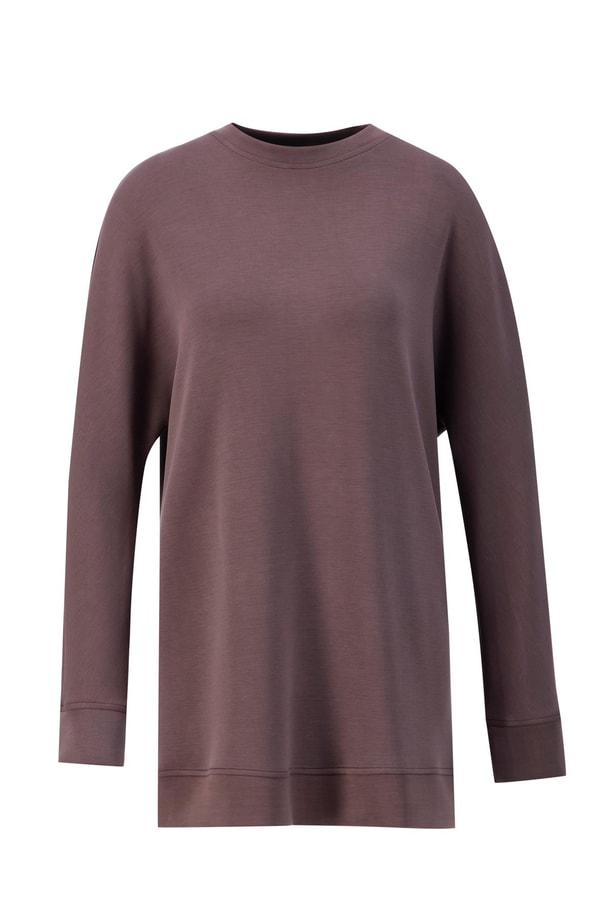 Armine Yarasa Kol Tunik 24KD4225 Acı Kahve