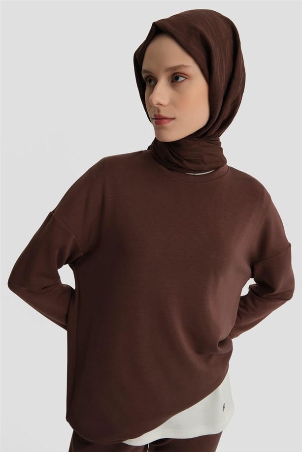 Armine Örme Takım 24KD4226 Acı Kahve