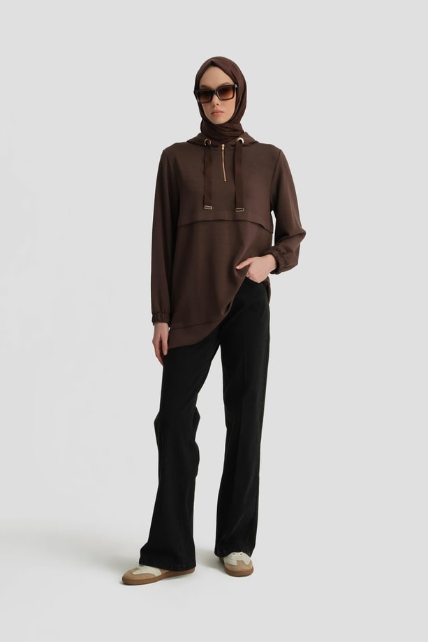 Armine Tunik 24KH4229 Kahverengi