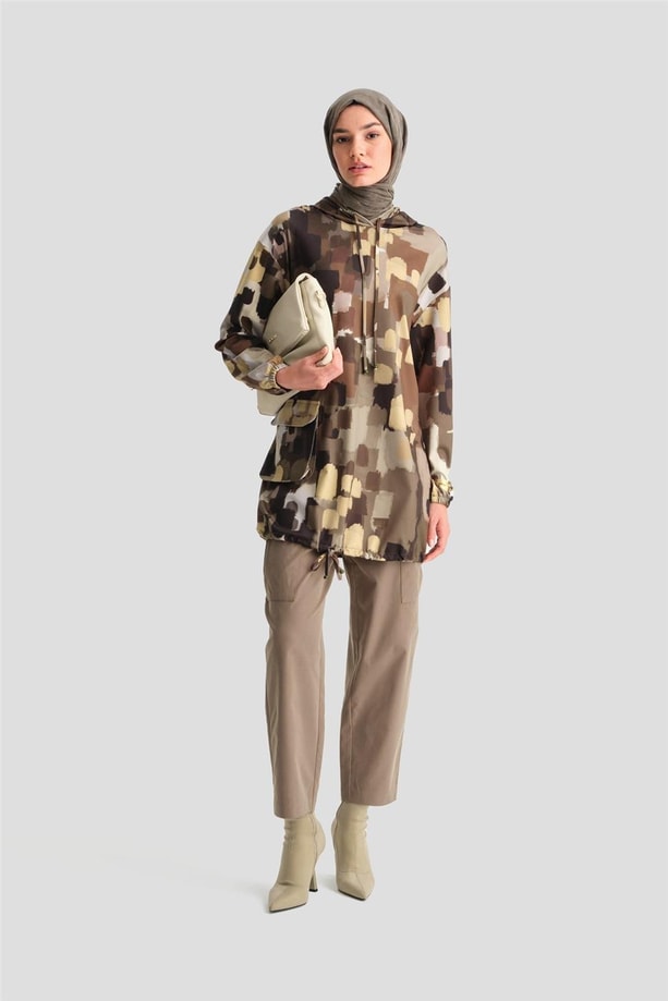 Armine Baskılı Scuba Sweat 24K4307 Yeşil