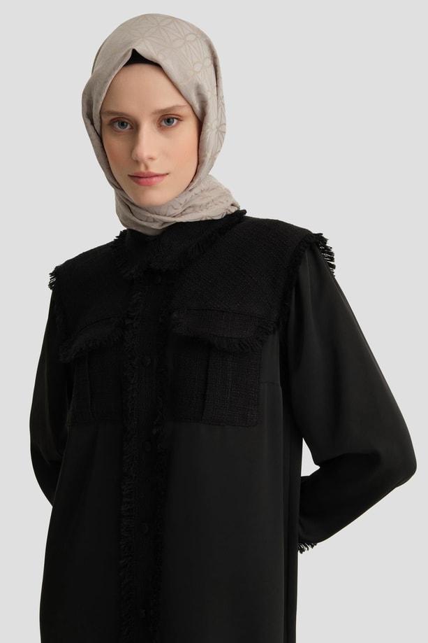 Armine Tüvit Mix Tunik 24K4400 Siyah