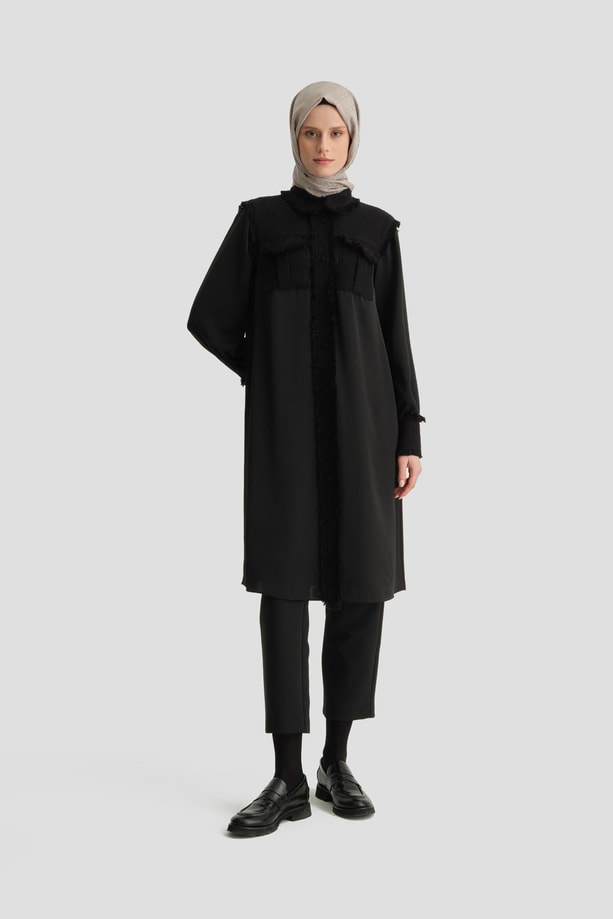 Armine Tüvit Mix Tunik 24K4400 Siyah